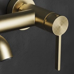 Rea Foster, vaňová batéria s ručnou sprchovou súpravou, zlatá matná, REA-B6445