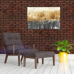 Obraz - Zlaté stromy (90x60 cm)