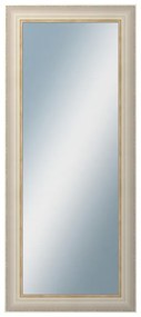 DANTIK - Zrkadlo v rámu, rozmer s rámom 60x140 cm z lišty GREECE biela (2639)