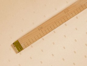 Biante Dekoračný záves TF-085 Obdĺžničky na béžovom 150x250 cm