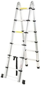 Teleskopický rebrík, 2 x 1,9 m