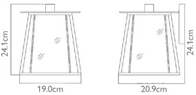 Elstead HK-WALKER2-S - Vonkajšie nástenné svietidlo WALKER 1xE27/100W/230V IP44
