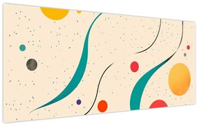 Obraz - Minimalistická farebná ilustrácia (120x50 cm)