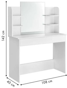 ModernHome Toaletný stolík so zrkadlom 40x108, PWSHT-20