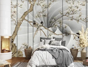 Gario Fototapeta Vtáky na strome Materiál: Vliesová, Rozmery: 250 x 175 cm