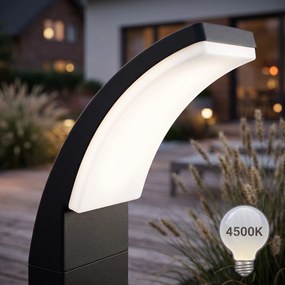 Toolight Toolight,, JNH033-G, záhradný LED stĺpik, v. 60 cm, 12 W, 4500 K, IP44, čierna matná, OSW-56227