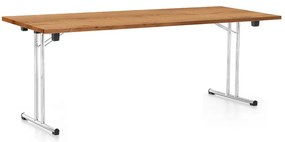 Skladací stôl 200 x 80 cm, dub zlatý