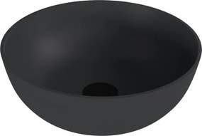 Polysan Banera umývadlo na dosku 39x39 cm antracit mat bez prepadu 14337.51
