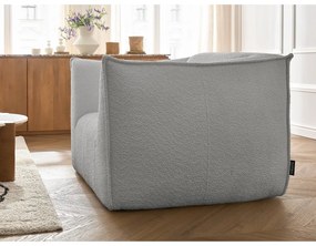 Svetlosivé kreslo z textílie buklé Giorgia – Bobochic Paris