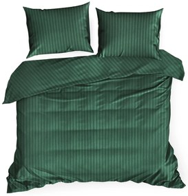 SATÉNOVÉ OBLIEČKY VERA 140X200 CM, 1 KS 70X80 CM TMAVOZELENÉ