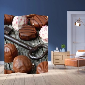 Paraván - Čokoláda a kľúč (126x170 cm)