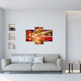 Obraz červené londýnske telefónne búdky (90x60 cm)
