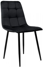 Čalúnená designová stolička ForChair čierna