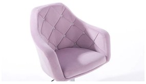 LuxuryForm DESIGN Barová stolička ROMA VELUR na striebornom tanieri - levanduľa