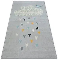 styldomova Detský sivý koberec PASTEL obláčik