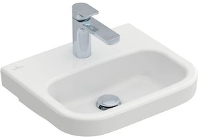 VILLEROY &amp; BOCH Architectura závesné umývadielko s otvorom, bez prepadu, 450 x 380 mm, biela alpská, 43734601