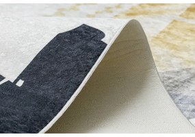 Kusový koberec Abstrakt smotanovobiely 160x220cm