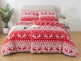 XPOSE® Predĺžené flanelové obliečky MERRY CHRISTMAS DUO