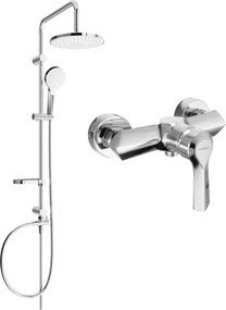 Mexen Erik sprchový set s dažďovou sprchou a sprchovou batériou Sabre, chrómová, 72140205-00