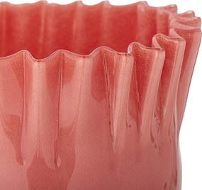 Bloomingville Sklenená váza Janine Orange 30 cm