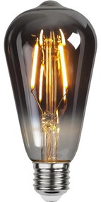 Star trading Dekoračná LED žiarovka "Plain Smoke", E27, A+, Edison Optik