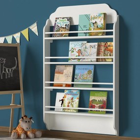 DELUXE MONTESSORI detský regál, biela matná