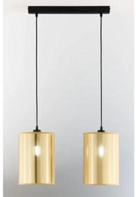 Jupiter 2091 - Luster na lanku CORTINA 2xE27/15W/230V zlatá/čierna