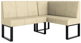 Rohová lavica Bernio 130x170 (krémová) (P). Akcia -20%. Vlastná spoľahlivá doprava až k Vám domov. 1129849