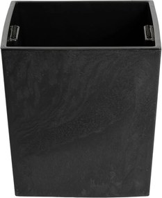 Květináč FLORE Beton 30,5x29,5x29,5 cm černý