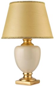 ONLI ONLI - Stolná lampa MOZART 1xE27/22W/230V béžová/zlatá 75 cm OL0007