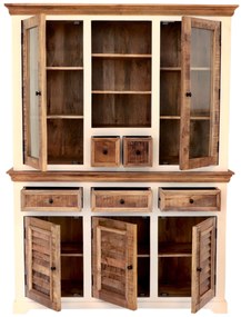 furniture-nabytek.cz - Vitrína z masívu z dreva manga 140x190x45