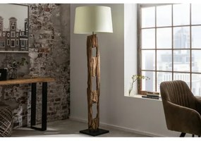 Stojaca lampa 41046 Barracuda 177cm Bežová Drevo Acacia  - Komfort-nábytok