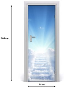 Fototapeta samolepiace na dvere schody do neba 75x205 cm