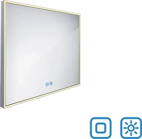 Nimco LED zrkadlo 80 x 70, dotykový senzor OBDĹŽNIKOVÁ - OSTRÉ ROHY - ZP 13003VX
