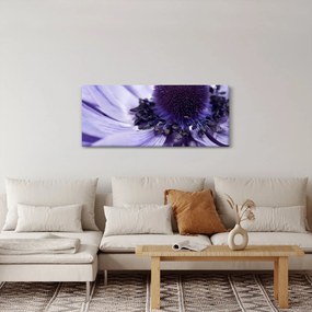Obraz - Fialový kvet (120x50 cm)