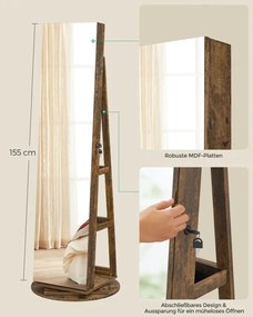 Šperkovnica so zrkadlom JJC007X01