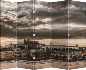 Paraván - Zamračená Praha (210x170 cm)