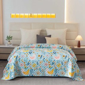 Prehoz na posteľ SPRING TWEET, farebný Rozmer: 220 x 240 cm