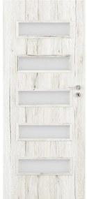 Dvere vnútorné LAMBRO 5*5 80L dub snežný