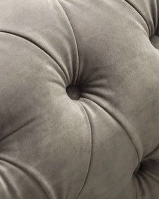 Fotel Chesterfield Classic Velvet Dark Grey 118x96x77cm