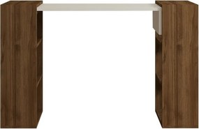 Pracovný stôl Handy Walnut and White