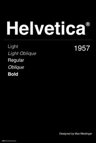 Plagát, Obraz - Helvetica, (61 x 91.5 cm)