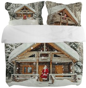 Gipetex Natural Dream 3D talianská obliečka 100% bavlna Santa - 140x220 / 70x90 cm