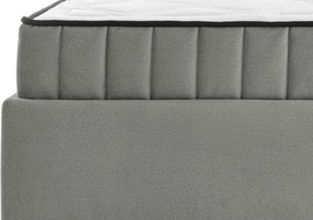 Posteľ Joy 180x200 cm,svetlo šedá látka