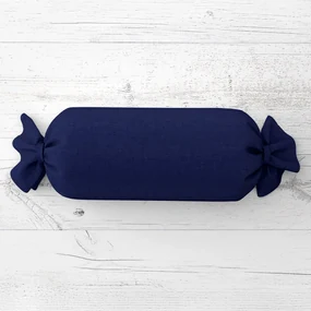 Biante Vankúš valec bonbon Rongo RG-084 Námornícka modrá 15x80 cm