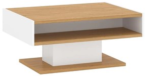 Konsimo Sp. z o.o. Sp. k. Konferenčný stolík ANTHO 41x89 cm hnedá/biela KO0115