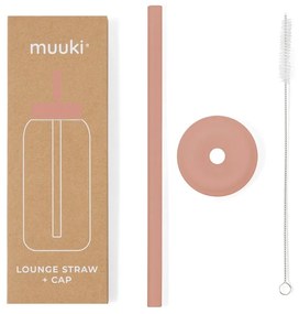 Silikónová slamka s čistiacou kefkou/s viečkom Canyon Clay – Muuki