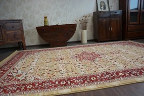 Vlnený koberec VERA W1087 Camelhair / terra