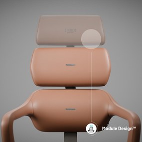 Kancelárske kreslo Diablo V-Modular, Sugar Brown