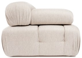 Doblo 3-sedačka s taštičkou ( L1-O1-1R-Pouffe) - svetlohnedá